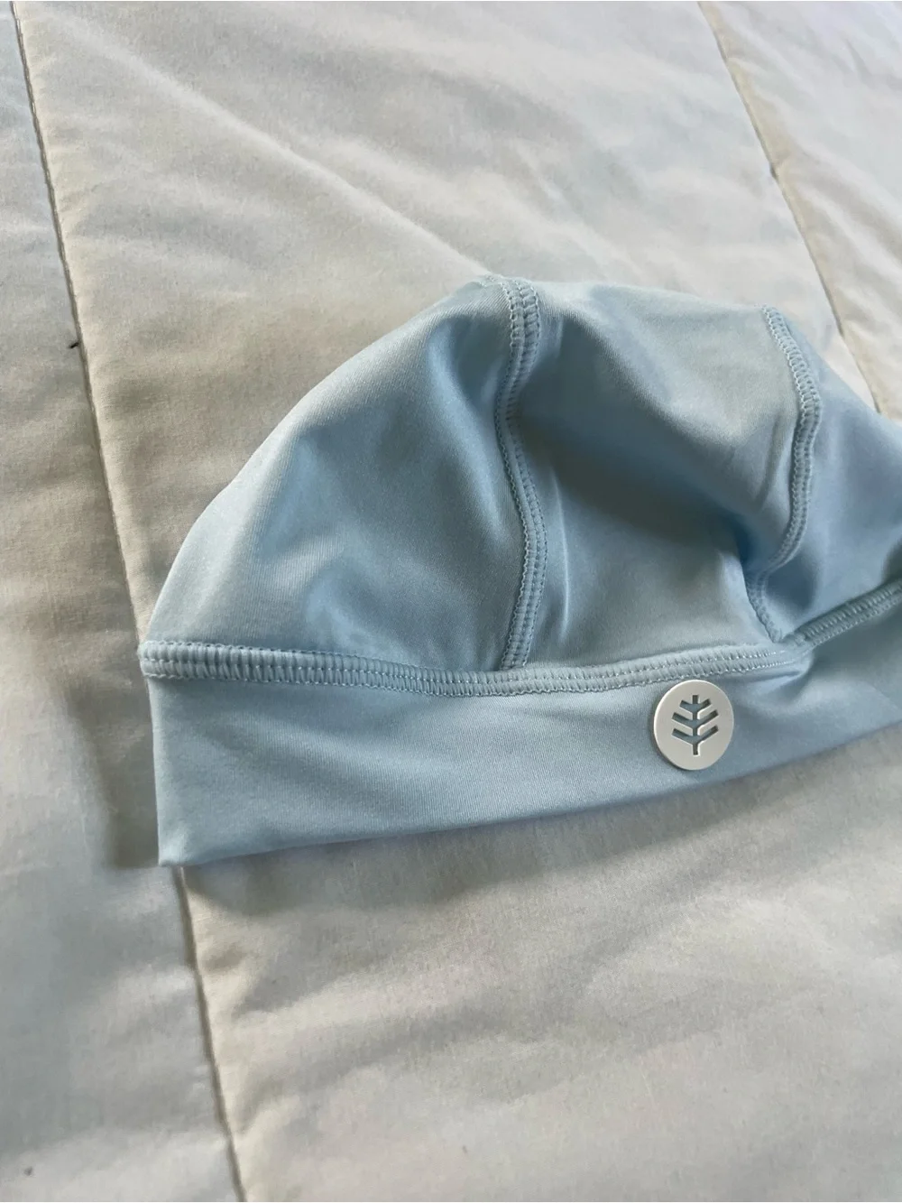 Coolibar Pale Blue UPF Swim Cap